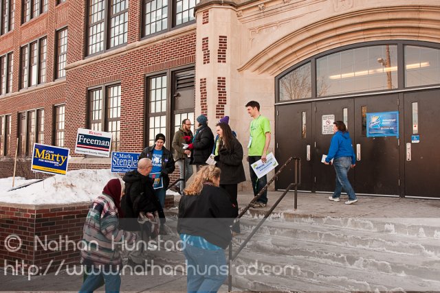 Jenny Arneson volunteers at the SD59 convention